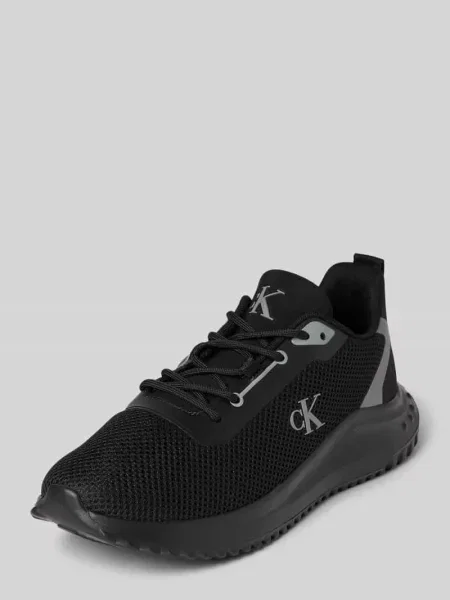 Calvin Klein Jeans sneakersy EVA RUNNER L-UP MIX MESH LOGO CK czarny