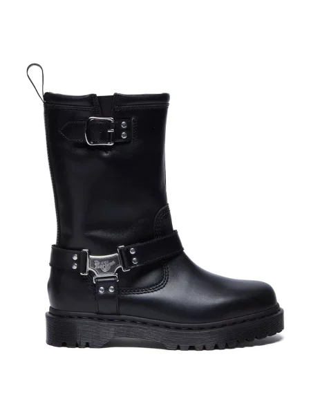 Kožne gležnjače Dr. Martens Anistone Hi s platformom crna