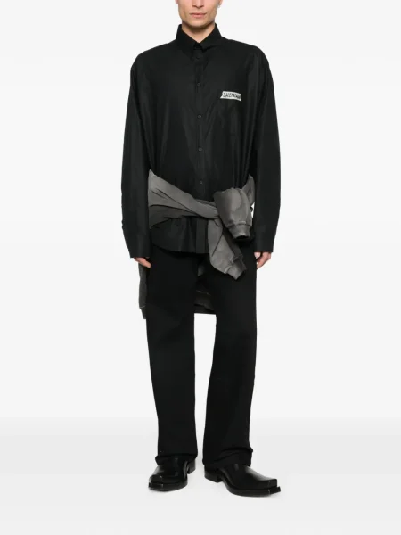Blugi drepți Balenciaga negru