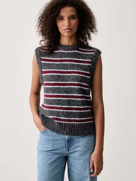 Levi's vesta s příměsí vlny ALICE SWEATER šedá
