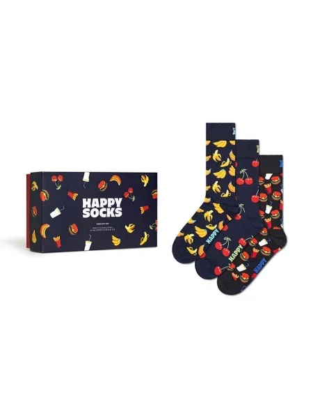 Happy Socks Zokni tengerészkék / sárga / piros fehér
