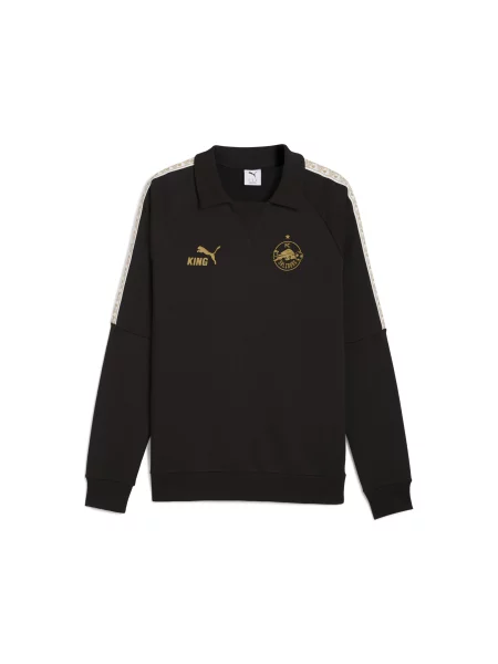 PUMA bluza treningowa FC Czerwony Bull Salzburg KING Sport Czarny/Matte Złoty XXS czarna