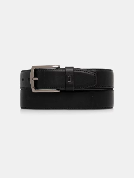 Tommy Hilfiger curea pentru bărbați din piele negru