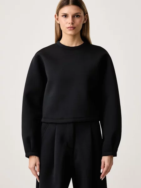 Nike Sportswear oversize melegítőfelső női modállal fekete