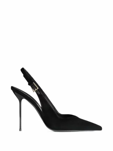 Pantofi cu toc Paris Texas slingback negru