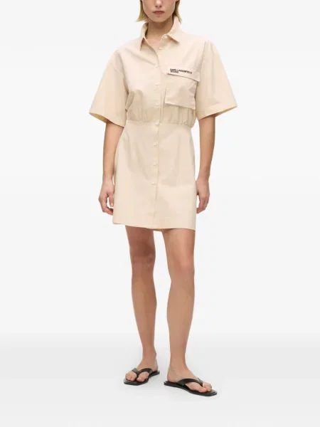Mini rochie din denim Karl Lagerfeld Jeans de costum mini