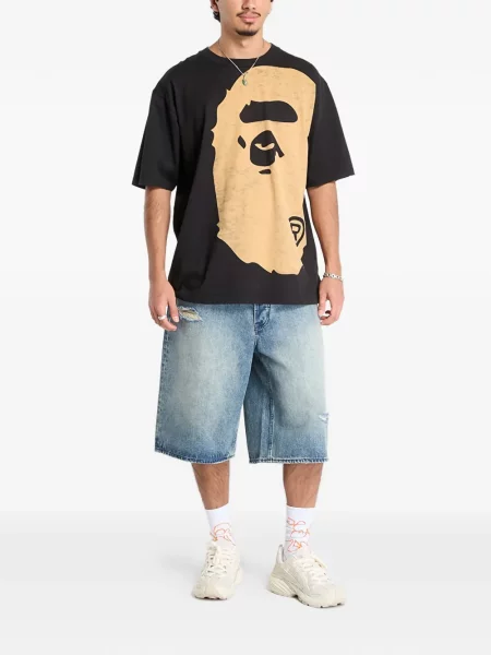 Pantaloni scurți din denim A Bathing Ape® albastru
