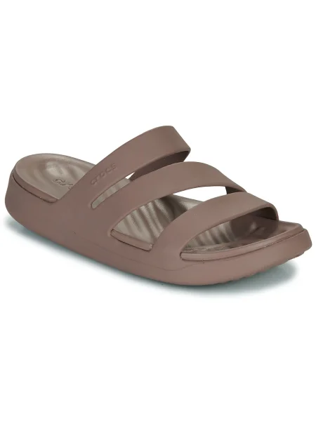Pántos félcipő Crocs barna