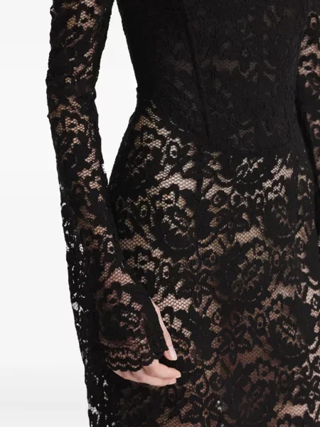 Rochie de seară 2310 Studio din dantelă până la genunchi de costum negru