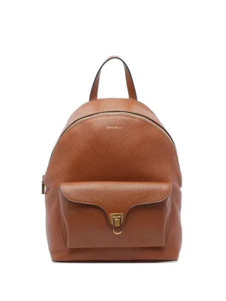 Rucsac Coccinelle din piele maro