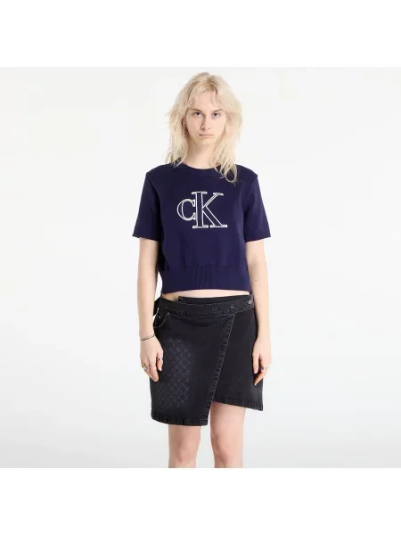 Top Calvin Klein cu autograf violet