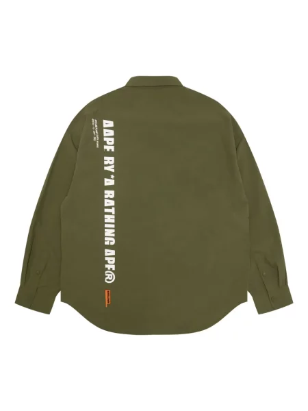 Cămașă Aape By A Bathing Ape cu imagine verde