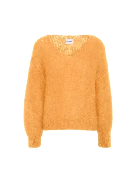 Sweter Americandreams wełniany pomarańczowy