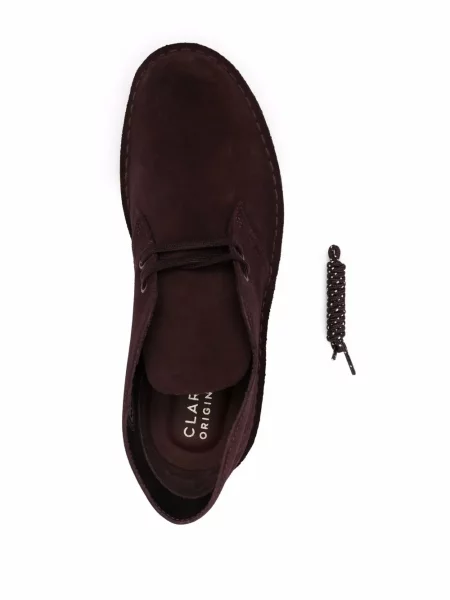 Μποτάκια Clarks Originals με κορδόνια σουέντ μωβ