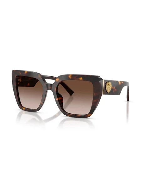 Dolce & Gabbana okulary przeciwsłoneczne kwadratowe brązowe