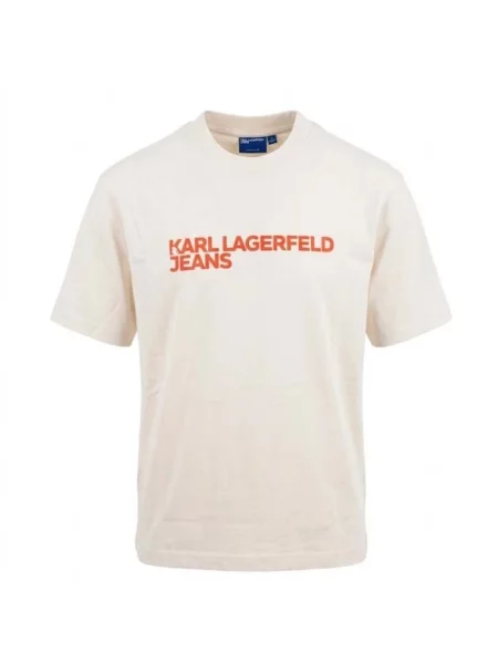 Karl Lagerfeld Jeans T-shirt beżowa