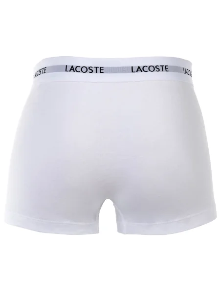 LACOSTE Boxeralsók szürke / fekete fehér