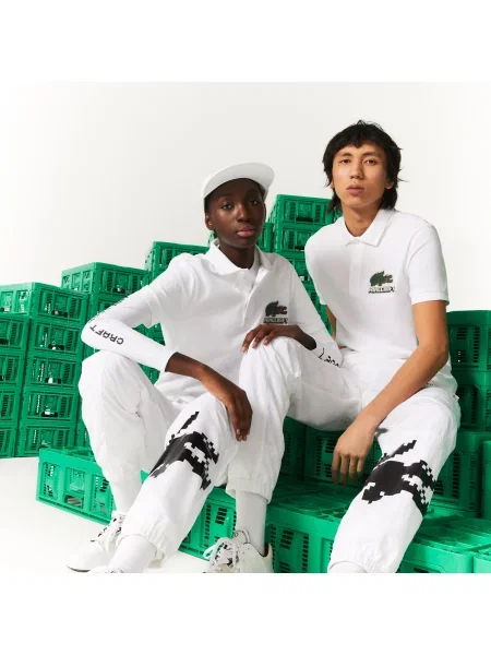 Поло Lacoste белое