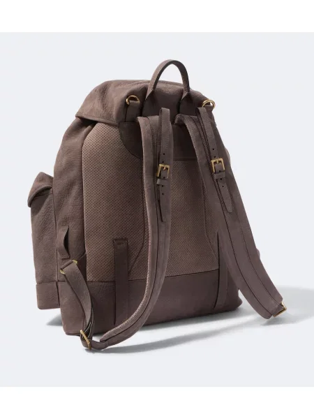 Rucsac Brunello Cucinelli din piele maro
