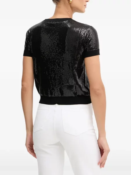 Tricou Guess cu paiete negru