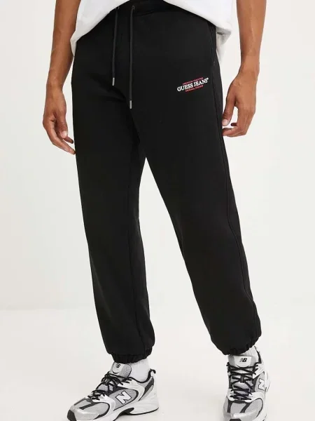 Spodnji del trenirke Guess Jeans črna