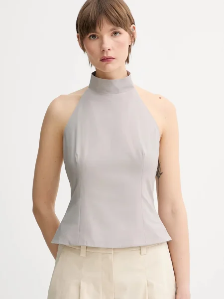 Remain bluză uni gri