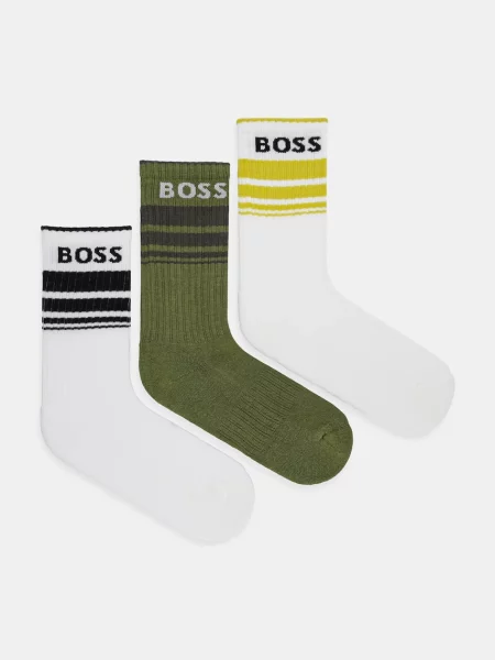 Чорапи BOSS 3 чифта мъжки бяло