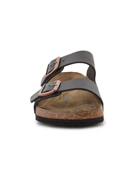 Kožené šľapky Birkenstock hnedá