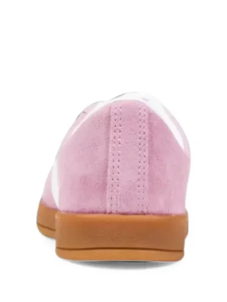 Top Converse din piele de căprioară roz