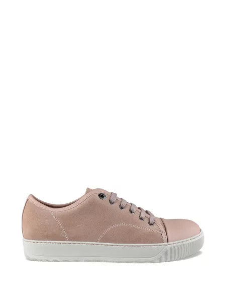 Sneakerși Lanvin cu șireturi din dantelă roz