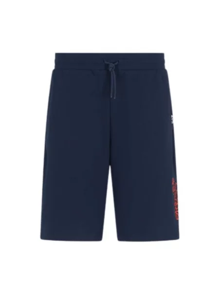 Spodenki sportowe Emporio Armani Ea7 niebieskie