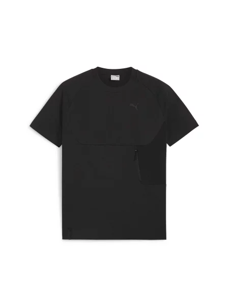 Puma Tech Pocket Tee Футболка спортивна Комбінований верх чорний