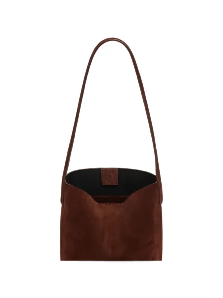 Geantă shopper Mansur Gavriel din piele de căprioară maro