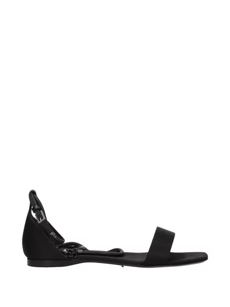 Sandale Max Mara din satin negru