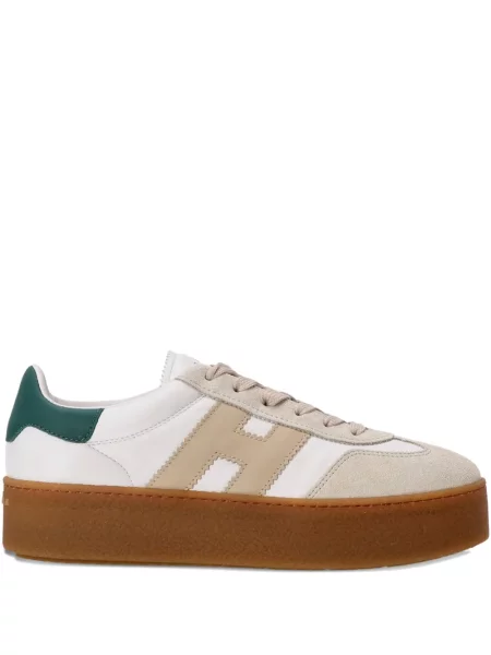 Sneakerși Hogan din piele cu platformă