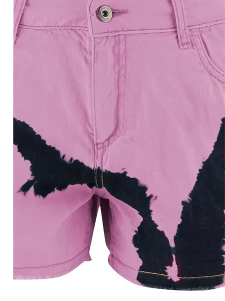 Τζιν σορτς Don't @ Me γραβάτες ροζ