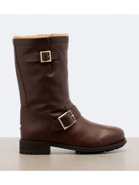 Cizme Jimmy Choo din piele maro
