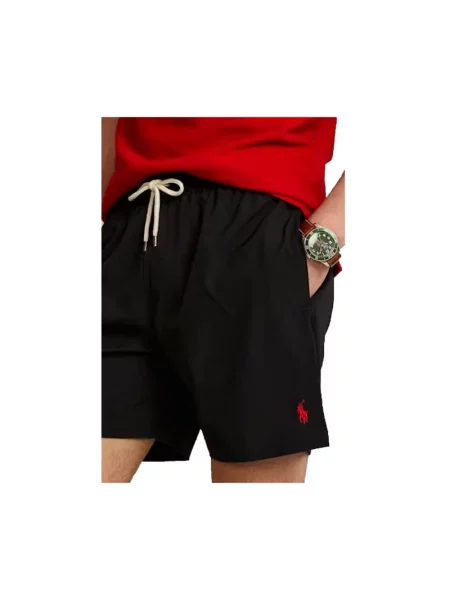 Lniana koszulka polo Polo Ralph Lauren Underwear czarna
