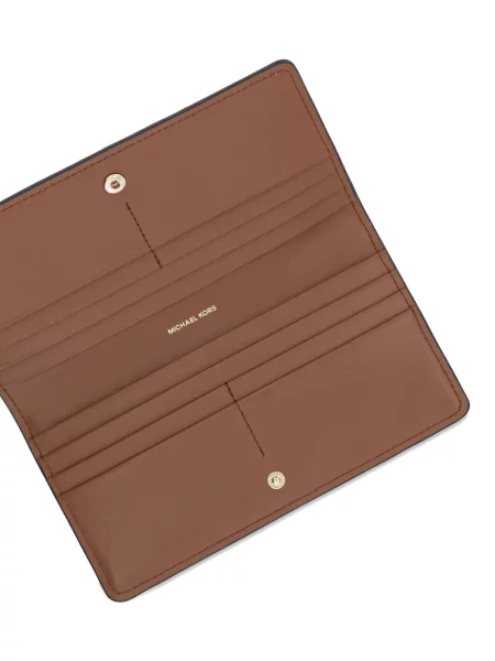 Portofel Michael Michael Kors cu volane plisat de lână negru