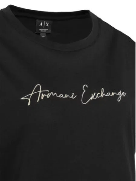 Armani Exchange Marškinėliai Regular Fit juoda