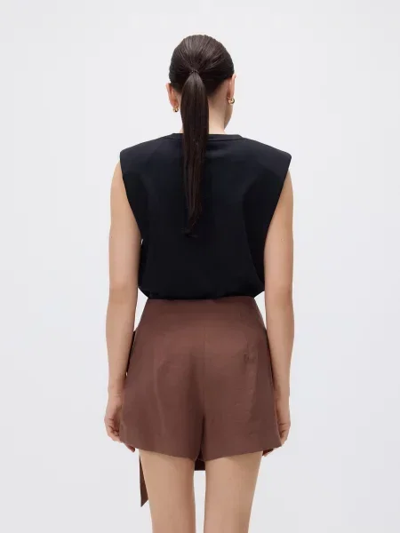 Reserved Спідниці-шорти з ліоцелу коричневий