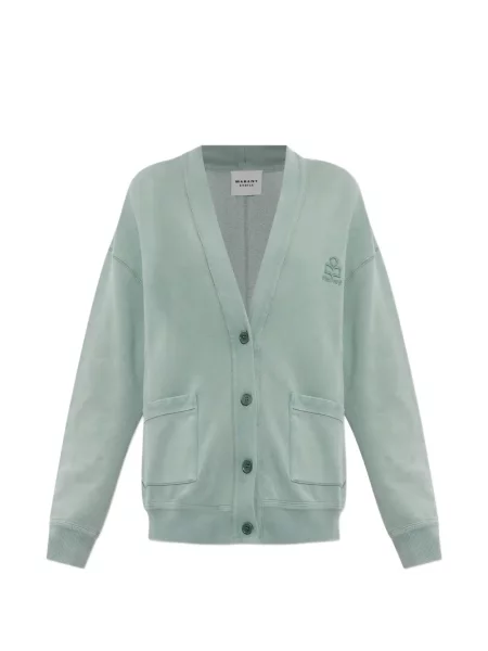 Cardigan Marant Etoile cu broderie verde
