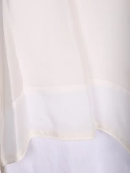 Top Sacai asimetric alb