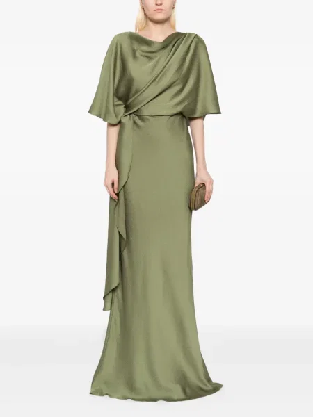 Rochie Amsale din satin verde