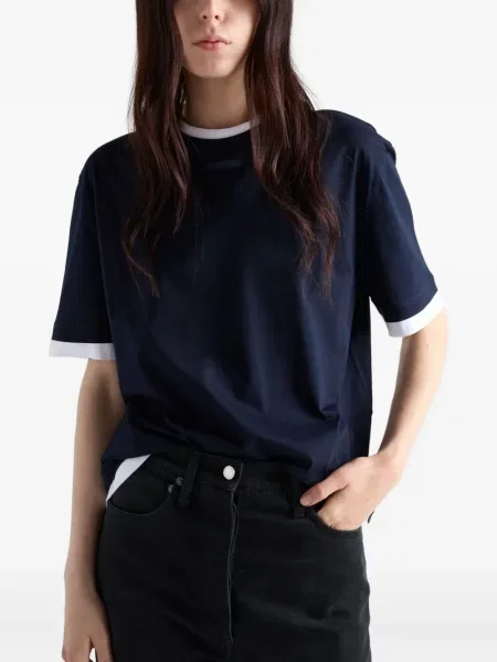 Tricou Prada cu autograf albastru