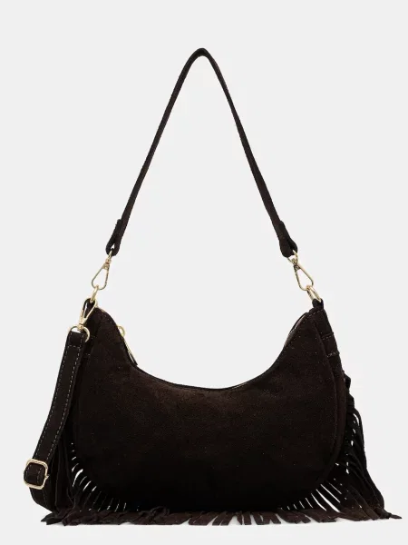 Замшевая сумка Answear.lab коричневая