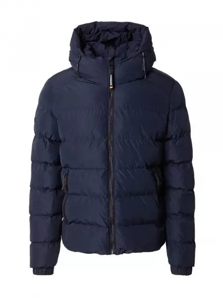 Superdry Zimní bunda marine modrá