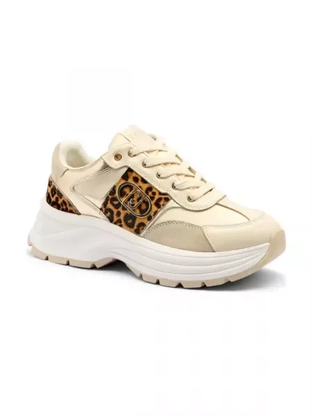 Liu Jo Sneakers EVA 02 cu adaos de piele bej