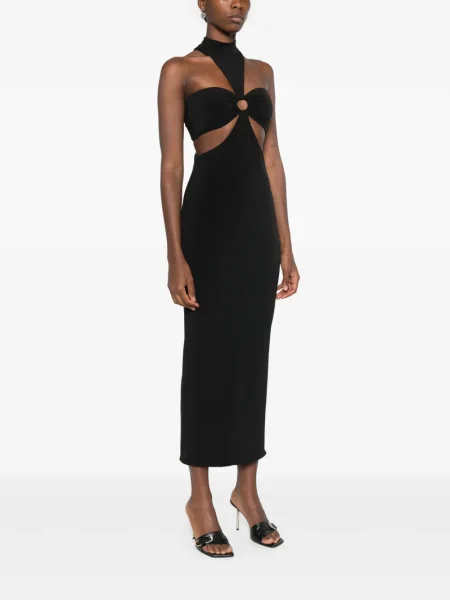 Rochie midi Nissa până la genunchi de costum negru