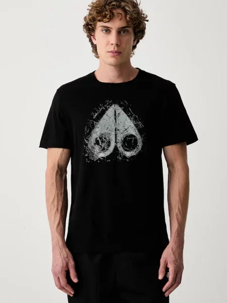 Moose Knuckles Tricou Icebreak Logo negru